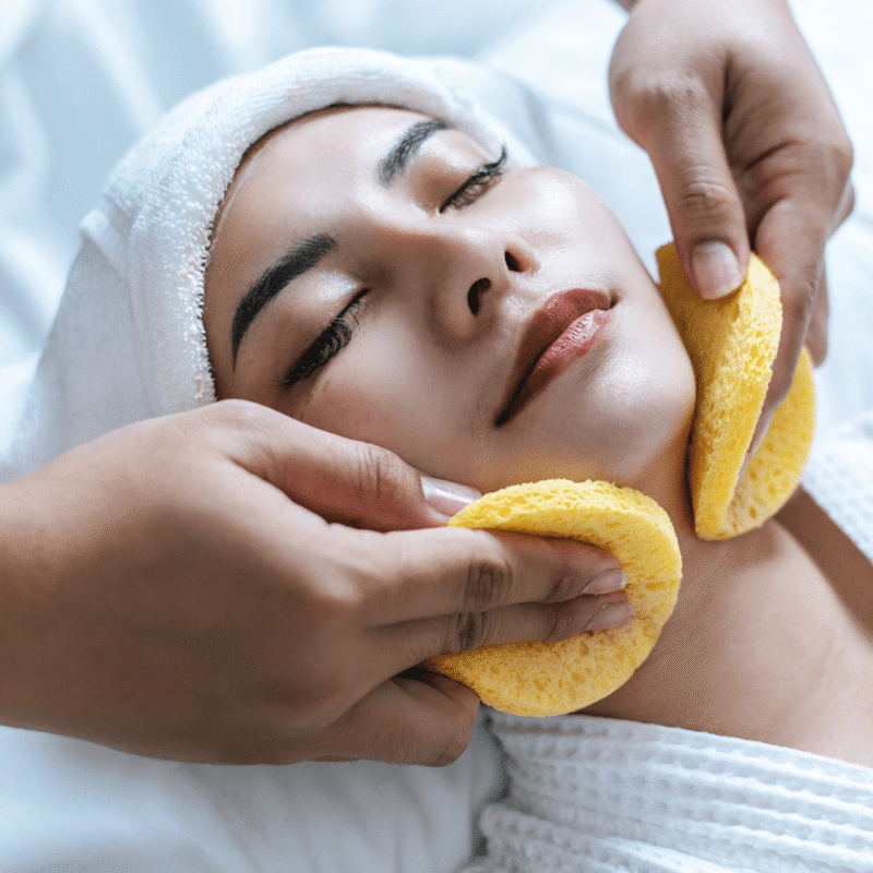 relaxation facial cleaning